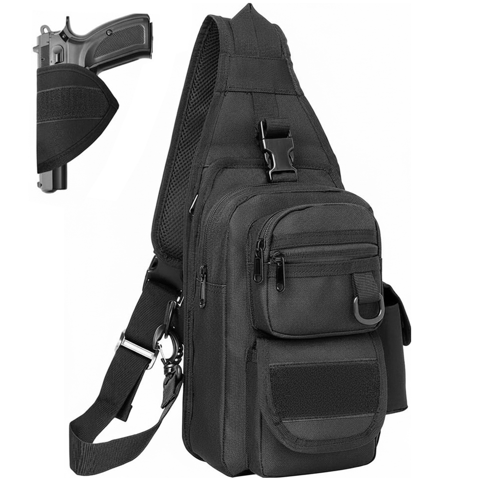 Bolsa Tática para Pistola de T - Edc Concealed Carry Sling Bag avaliação e preço